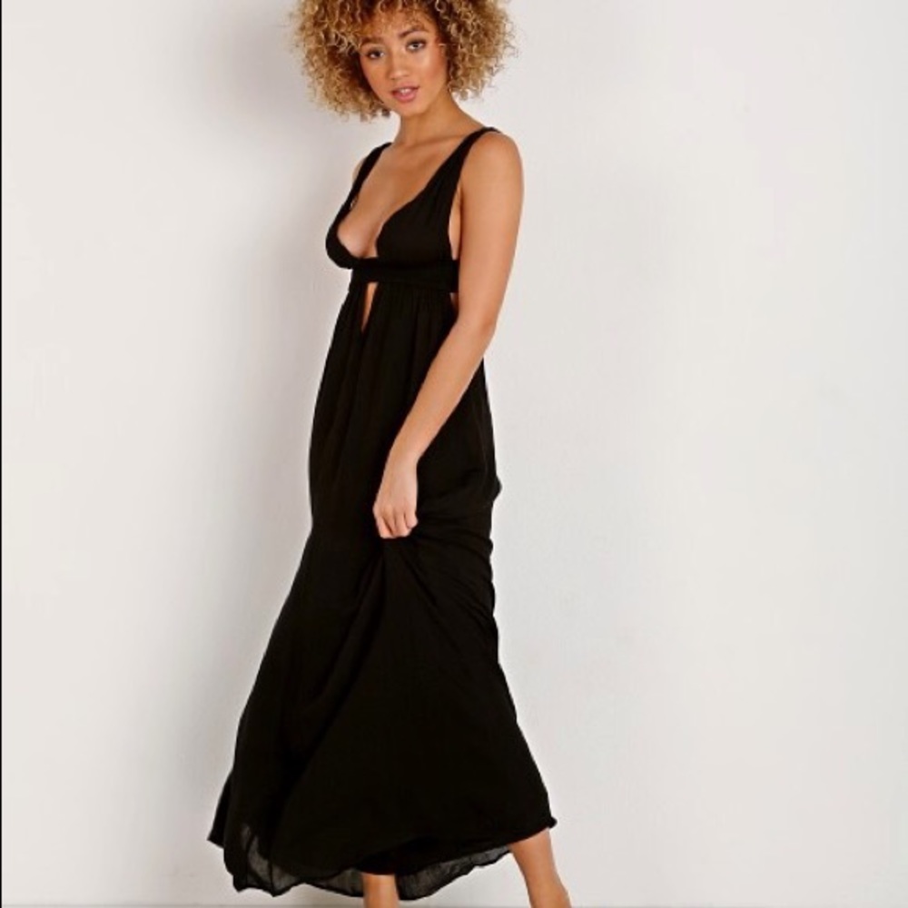 Indah Anjeli empire maxi dress black xs - Picture 2 of 7